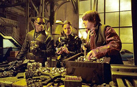 Checking the weapons...