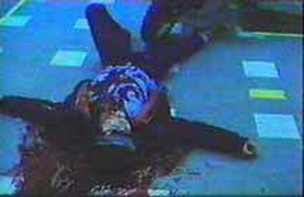 Biker's corpse...