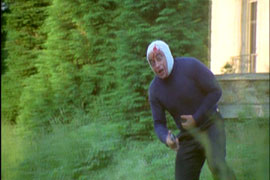 He is taking bullets - cool, huh? :)