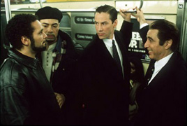 The scene in the subway...