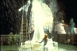 The ice statue...