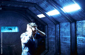 In the airlock...