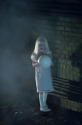 Harmless little girl... with BLACK LIPS!