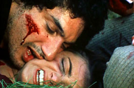 Raping the girl...