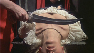 Cutting the throat of a young virgin...