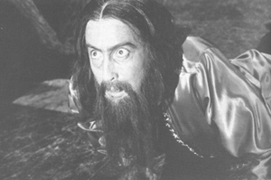 His insane eyes...