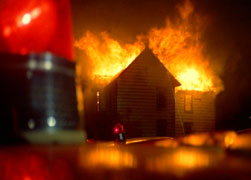 The fire
